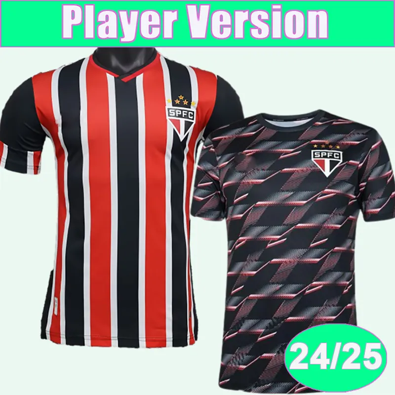 24 25 Sao Paulo Player Version Herren-Fußballtrikots RAFINHA LUCIANO CALLERI ARBOLEDA NESTOR DIEGO COSTA L. GUSTAVO ERICK FERREIRA Auswärtstrainingskleidung Fußballtrikots