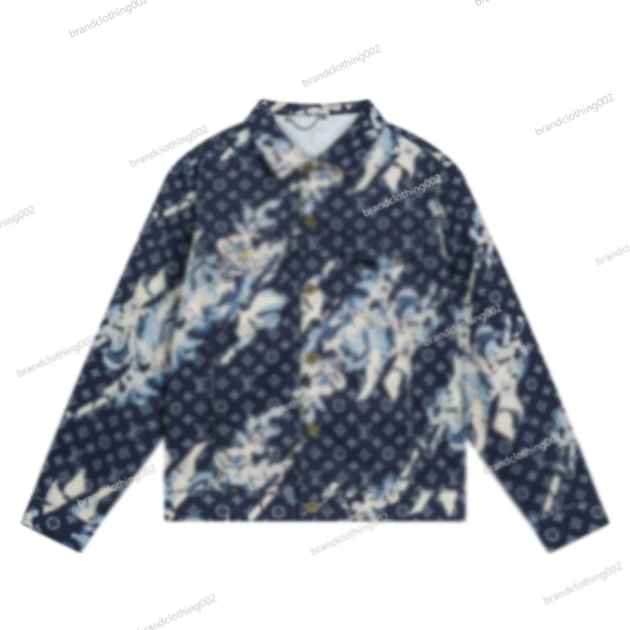 Top Uomo Giacche primaverili di lusso Pantaloni jeans Sito ufficiale Cappotto di jeans Designer Cappotto da uomo con bottoni Lettere Cappotto Socialite Cargo Giacca corta di jeans 1AF758 1AFAC4