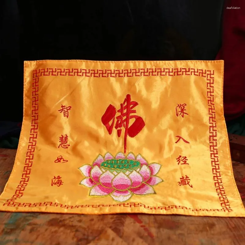 本の供給のテーブルクロスをカバーするテーブルクロス織りの禅の聖書は、チベットの梱包を包みます