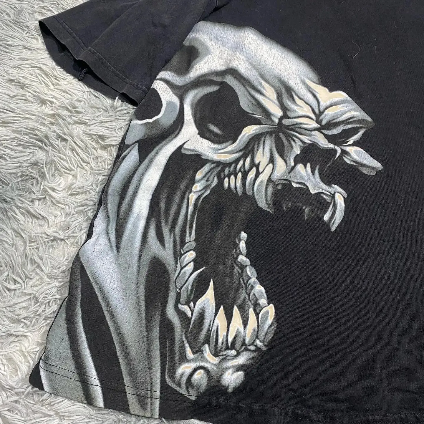 【KOOLOSET】Jork B Half Tee DHgate.com:JNCO Y2k Hip Hop Skull Print Oversized T-Shirt