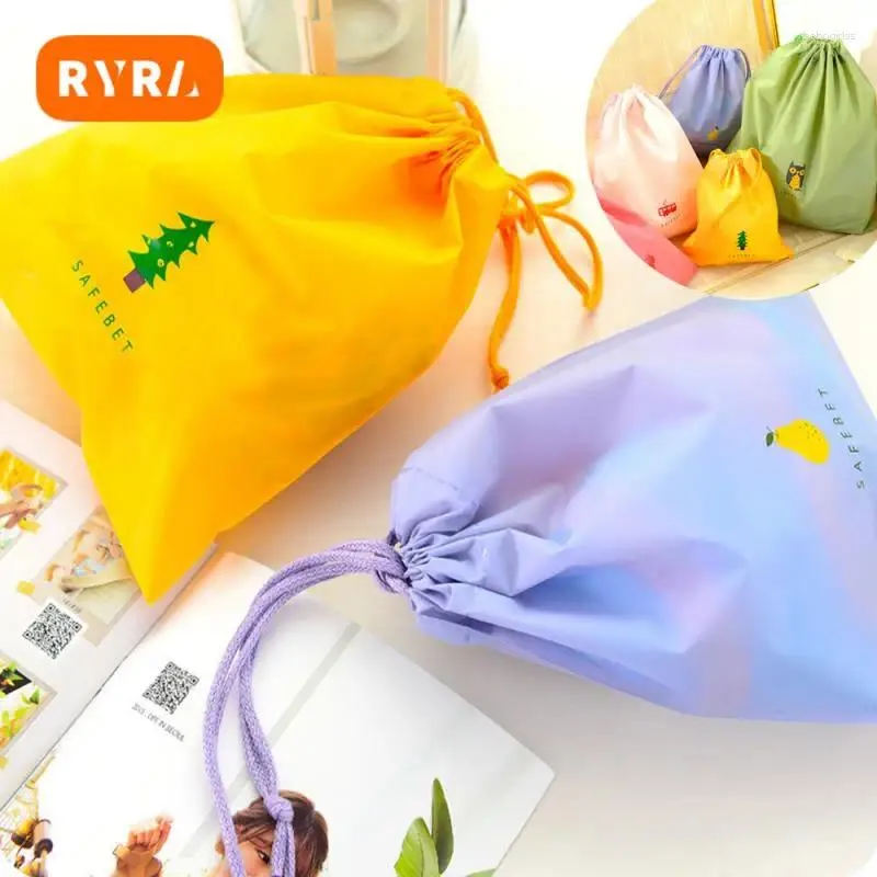 Sacs de rangement Ryra imperméable cordon sous-vêtements chaussures sac pochette de voyage cosmétique finition bagages