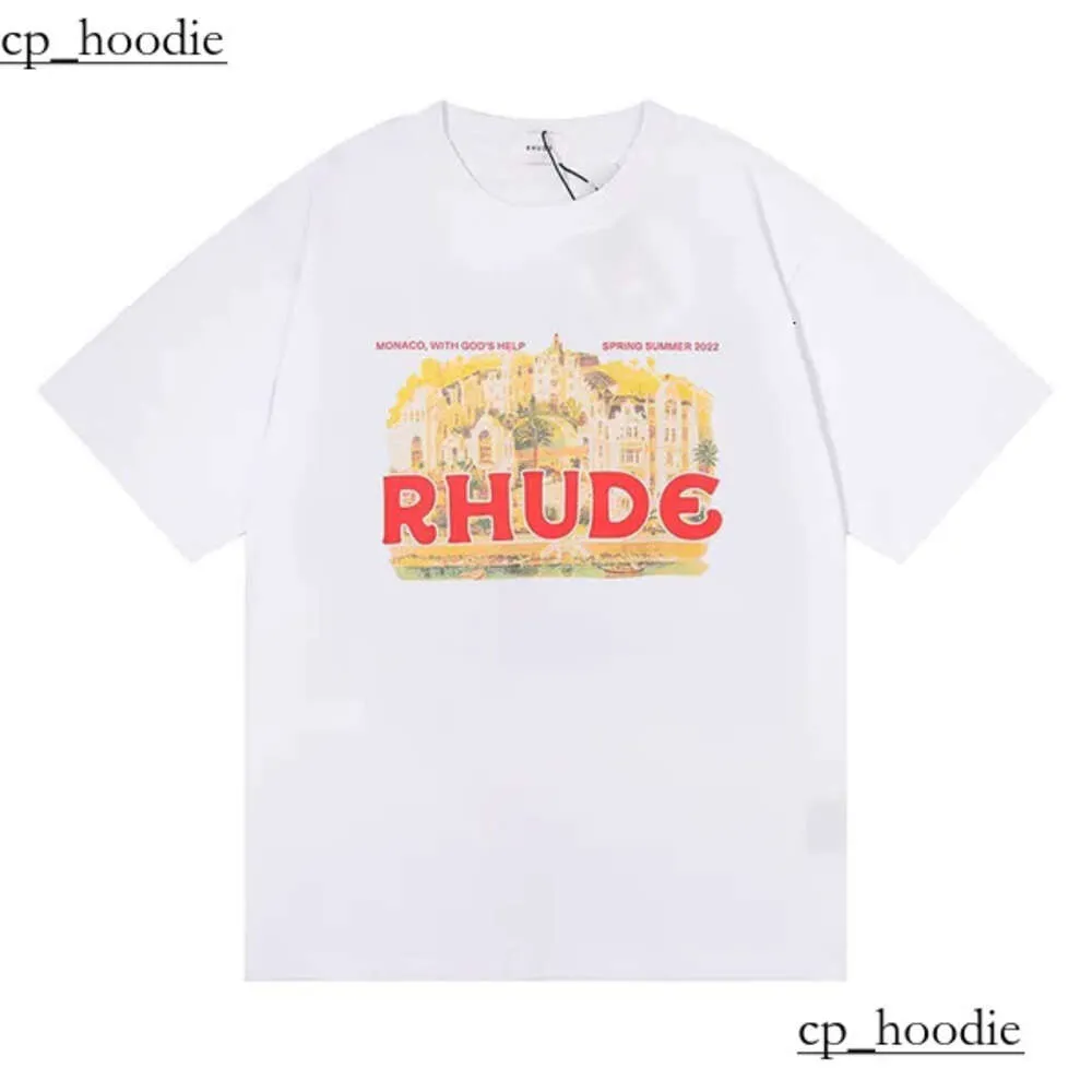 2023 Summer Rhude T Shirt Mens Designer T Shirt Rhude Casual Shirts Man Womens Tees Short Sleeves Top Sell Luxury Men Hip Hop Clothe 5985