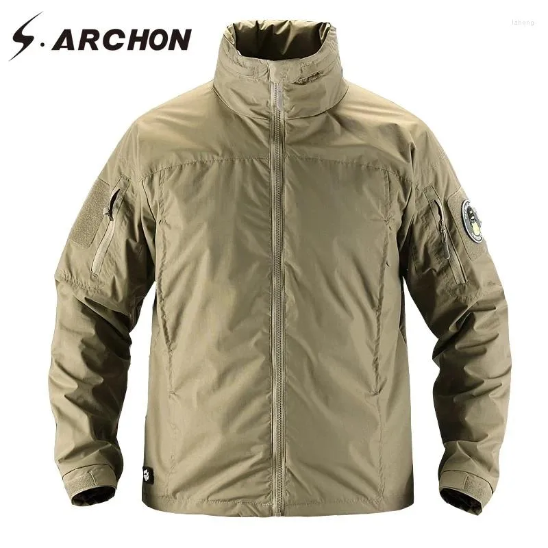 Hunting Jackets Lightweight Combat Military Tactical Men Waterproof Breathable Bomber Casual Soft Army Coats