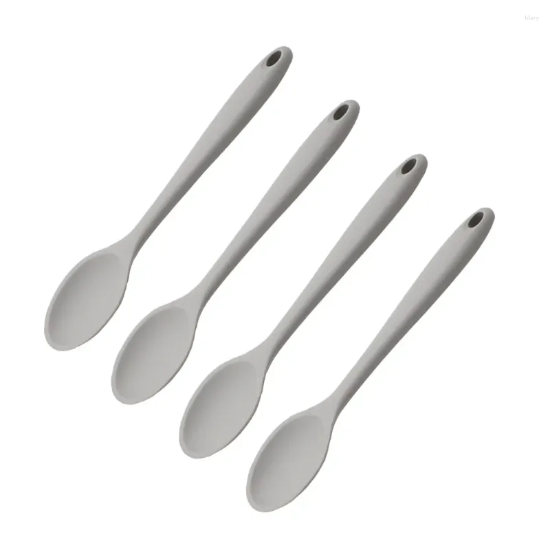 Cuillères en Silicone, cuillère de cuisine, mélange d'ustensiles à salade, outils de cuisine antiadhésifs pour la maison, soupe