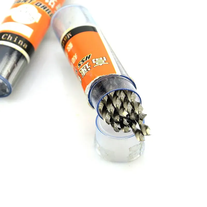 thumbnail image 2 of 10pc Mini Micro HSS Twist Drill Bit Set - #63 (0.036 Inch) Wire Gauge For Precision Drilling 2 of 6
