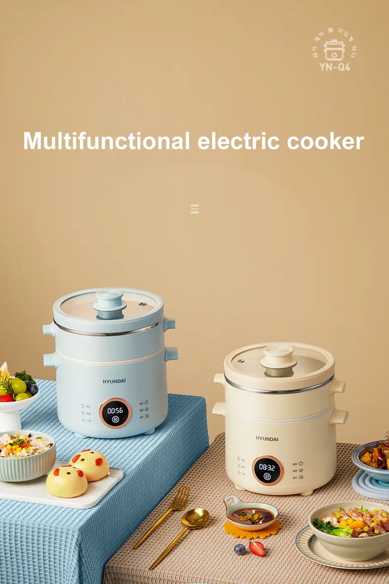 Ec Cooker 2L Electric Rice Cooker Mini Non Stick Multicooker With Hotpot, Food ...