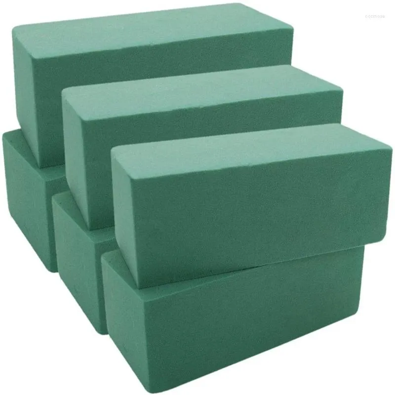 Dekorativa blommor 6st Floral Foam Bricks Flower Packing Ording Florist Supplies for Artificial Plants Decor Retail