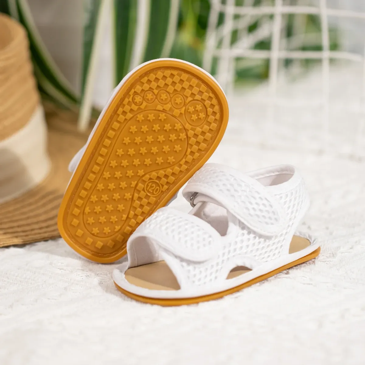 KIDSUN Baby Sandals, Soft-Sole Anti-Slip Summer Outdoor Rubber