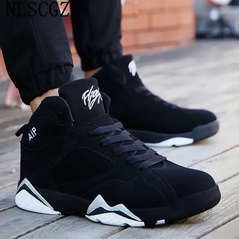 Shoes High Top Sneakers Leather Casual Shoes for Man 2024 Luxury Designer Shoes Men Basketball Shoes Man Basket Homme Marque De Luxe