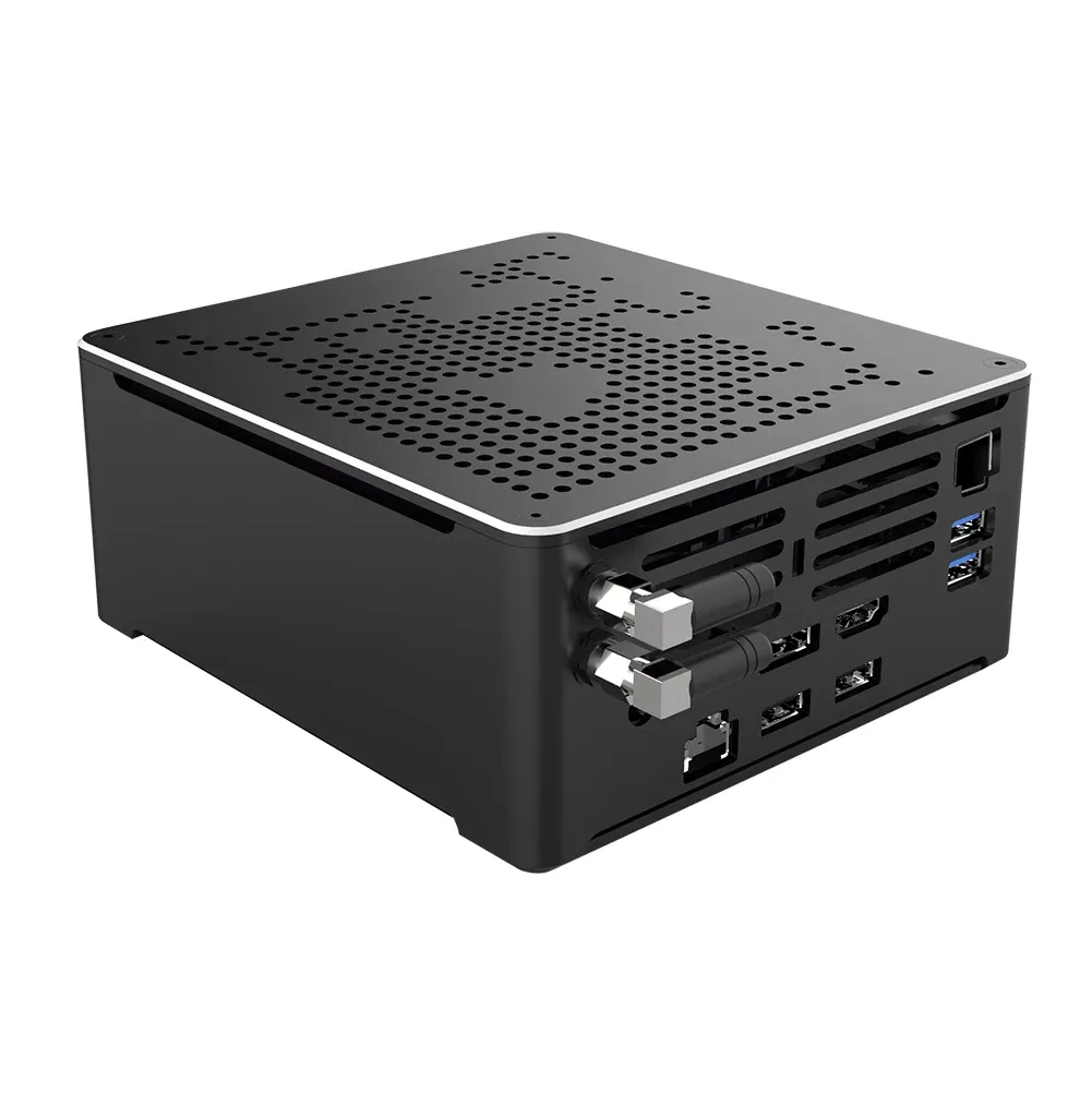 4K Mini PC, HTPC, Small Server, ABY02, Intel XEON E-2176M/E-2276M/E-2186M/ W-10885M,Support Windows 11 Pro, DP/HDMI/TYPE-C/2LAN