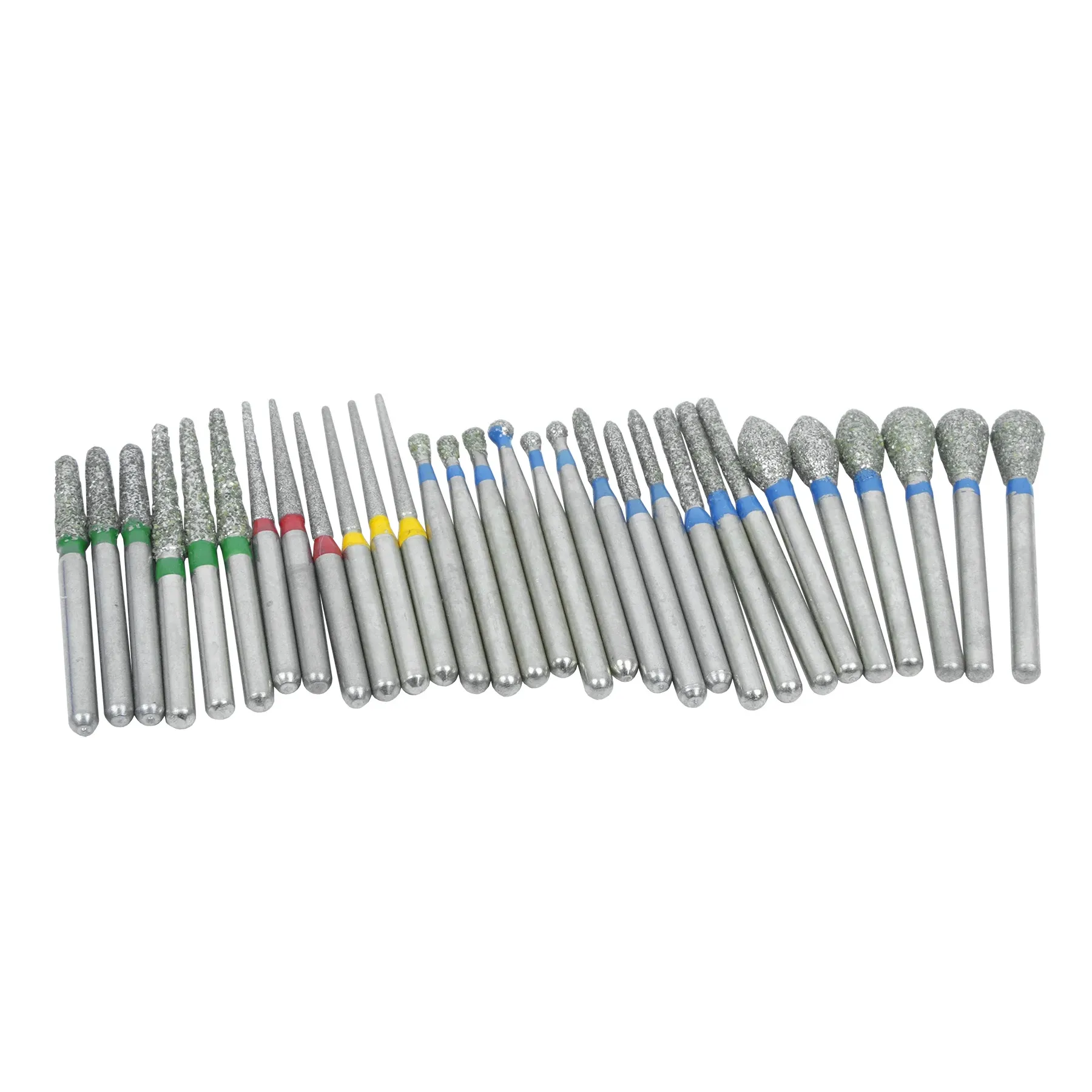 10-Pack 1.6mm FG Carborundum Diamond Burs - For Engraving, Carving, Polishing & Detail Work