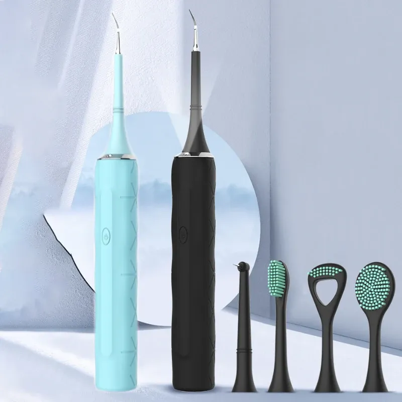 Têtes 5In1 Brosse de dents électrique Calcul dentaire Remover Dental Scalmers Calculus Tartar Face Face Brosse oral Dent de dents Clean Flasse