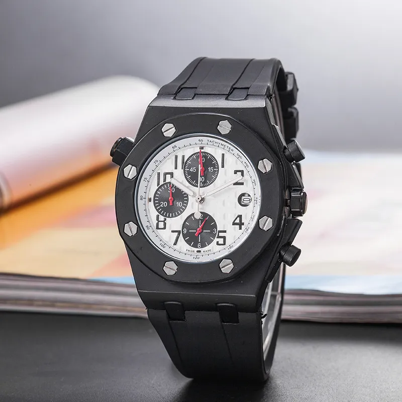 Nouvelle montre de mode pour hommes et femmes accessoires de luxe de haute qualité AAA mode élastique APP étanche Quartz bol montre huit côtés six aiguilles montre de sport # 8899