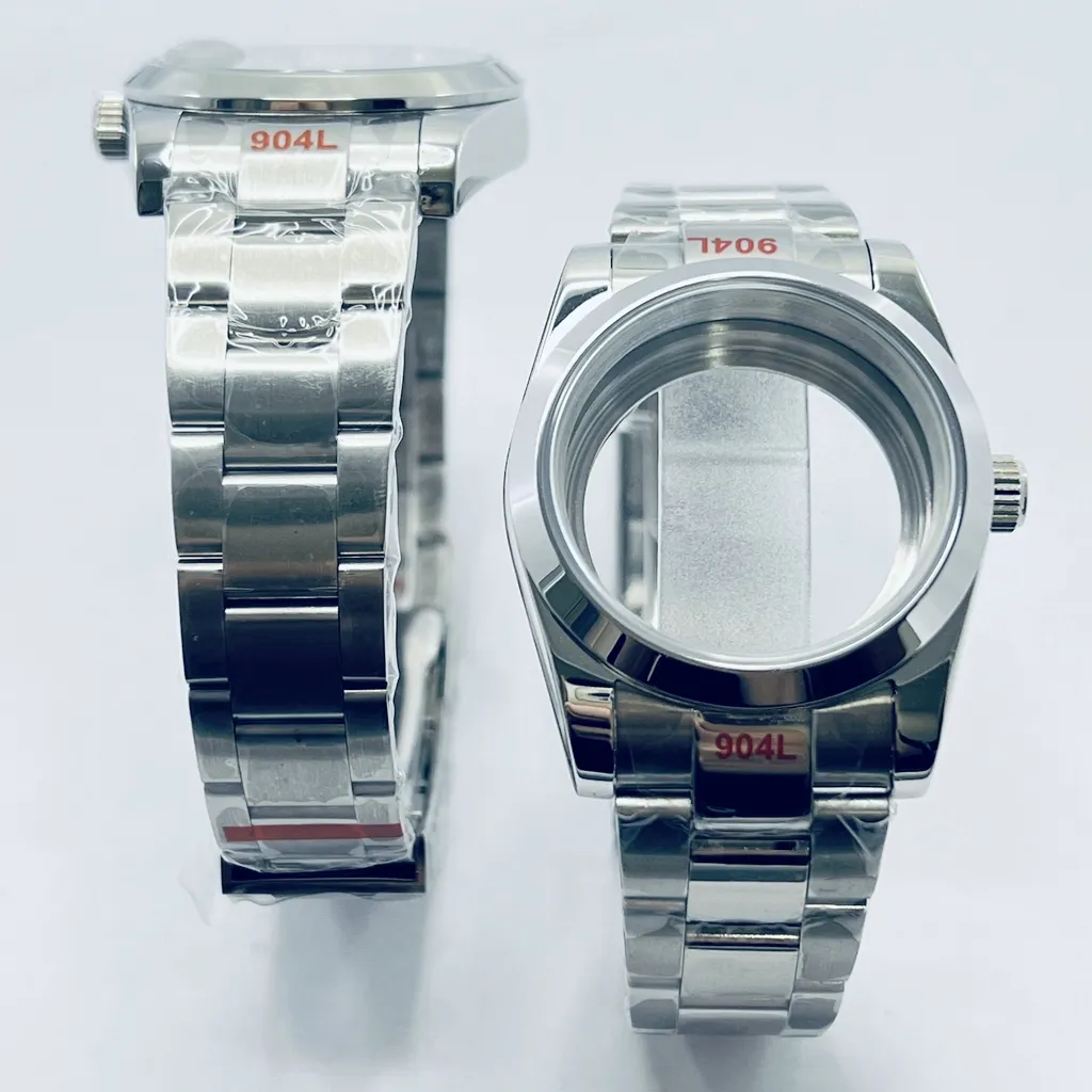 Bliger Watch Case Schwarz Plattiertes 40 Mm PVD Uhrengehäuse Für NH35 NH36 GMT Citizen