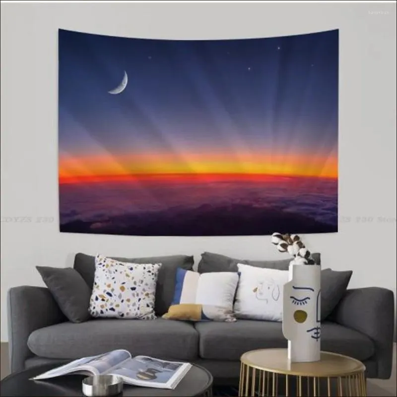 Tapestries Star Sky Moon Tapestry Chart Home Decoration Hippie Bohemian Divination Wall Hanging Decor