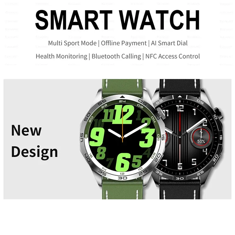 Guhuavmi Gt4 Pro Smart Watch 1 43 AMOLED 466 466 NFC Bluetooth Call Smart Watch 2024 19 765 DHgate