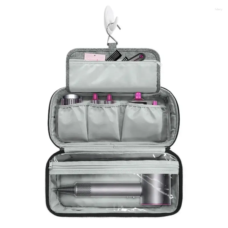 Sacos de armazenamento Secador de cabelo Bolsa de viagem Travel-Friendly Blow Space-Saving Box com ampla capacidade para viagem de negócios