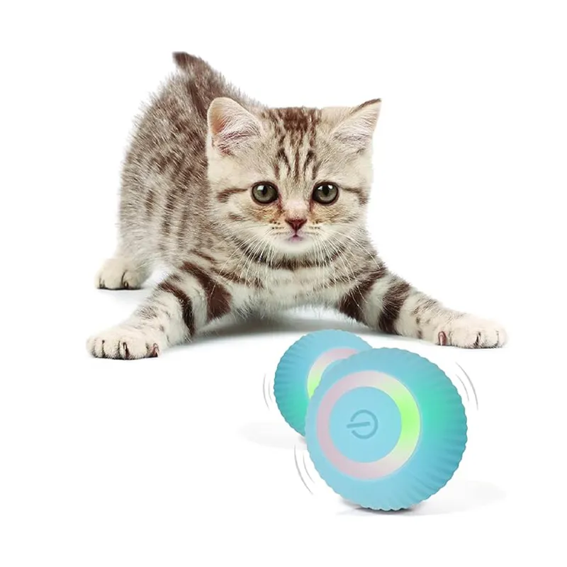 Interactive Smart Cat Dog Ball Toy Pet Toy Smart Cat Training Toy Automatic Rolling Ball for Self-Moving Kittens