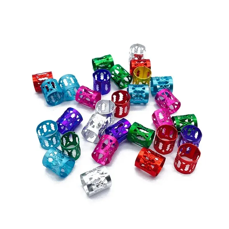 Gold/Silver Adjustable Hair Rings: 500/Dreadlock Cuff Clips for