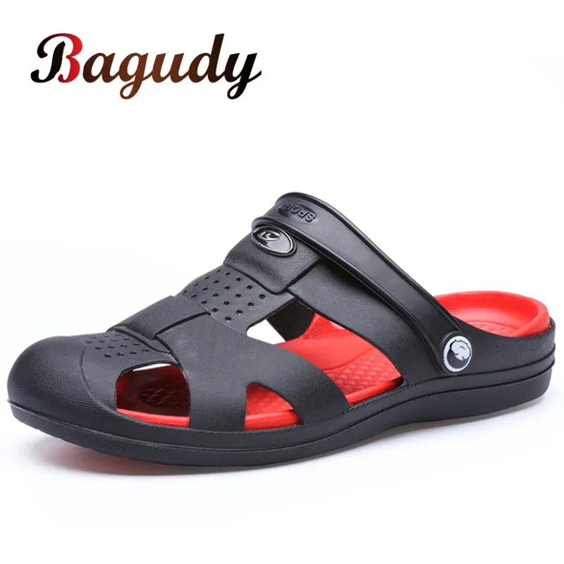 Sandals New Men Outdoor Beach Casual Shoes Men Sandals Summer Flip Flops Slippers Flats Water Shoes Men Fashion Jelly Shoes Masculina