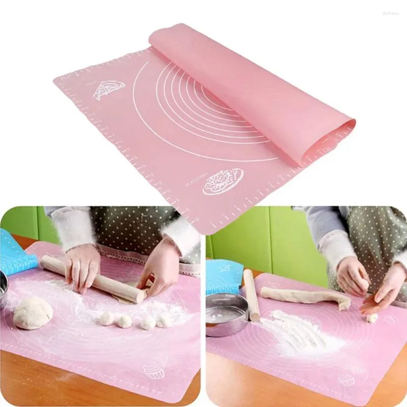 Strumenti di cottura Pasta per torte in silicone Fondente Tappetino per impastare Tappetino per griglia da tavolo Caricabatterie in tessuto per piatti piani