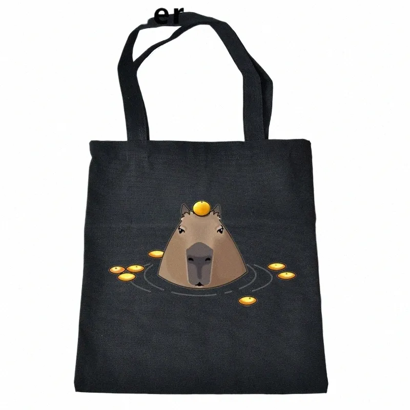 capibara negozio borsa shopper tote riciclare borsa bolsa cott borsa della spesa sac cabas sho panno cabas K0yi #