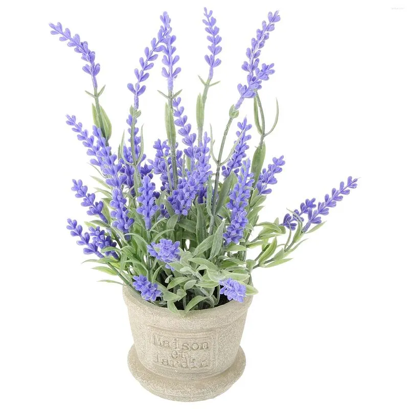 Fiori decorativi Lavanda artificiale Olio essenziale Decorazioni per ufficio Vaso Girasole Piante in vaso