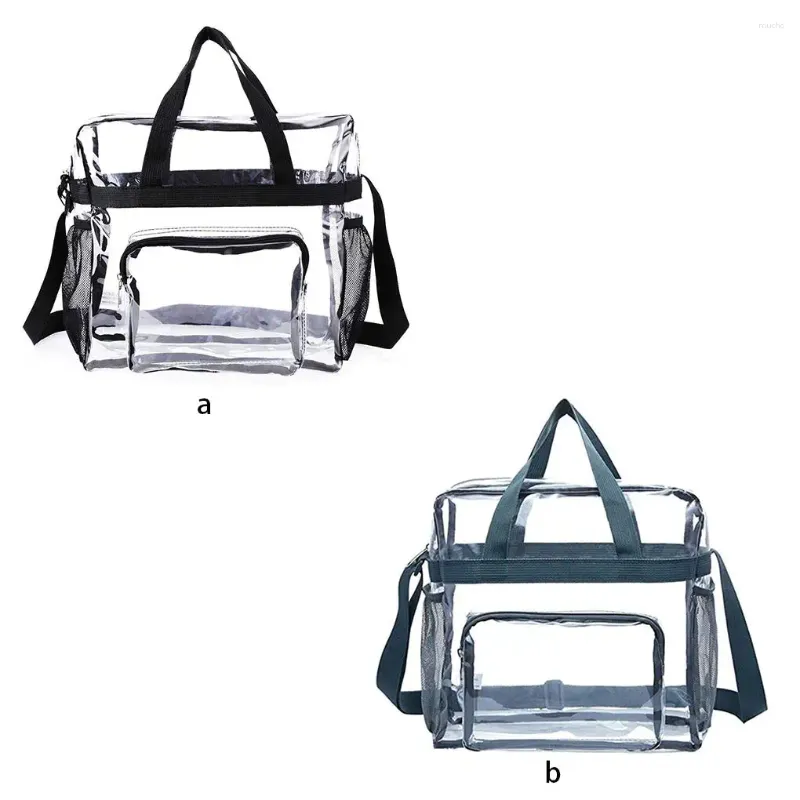 Kosmetiktaschen, transparente Reise-Aufbewahrungstasche, durchsichtiger Beauty-Koffer, Cross-Body-Schulter, vom Mann getragener Toilettenartikel-Organizer