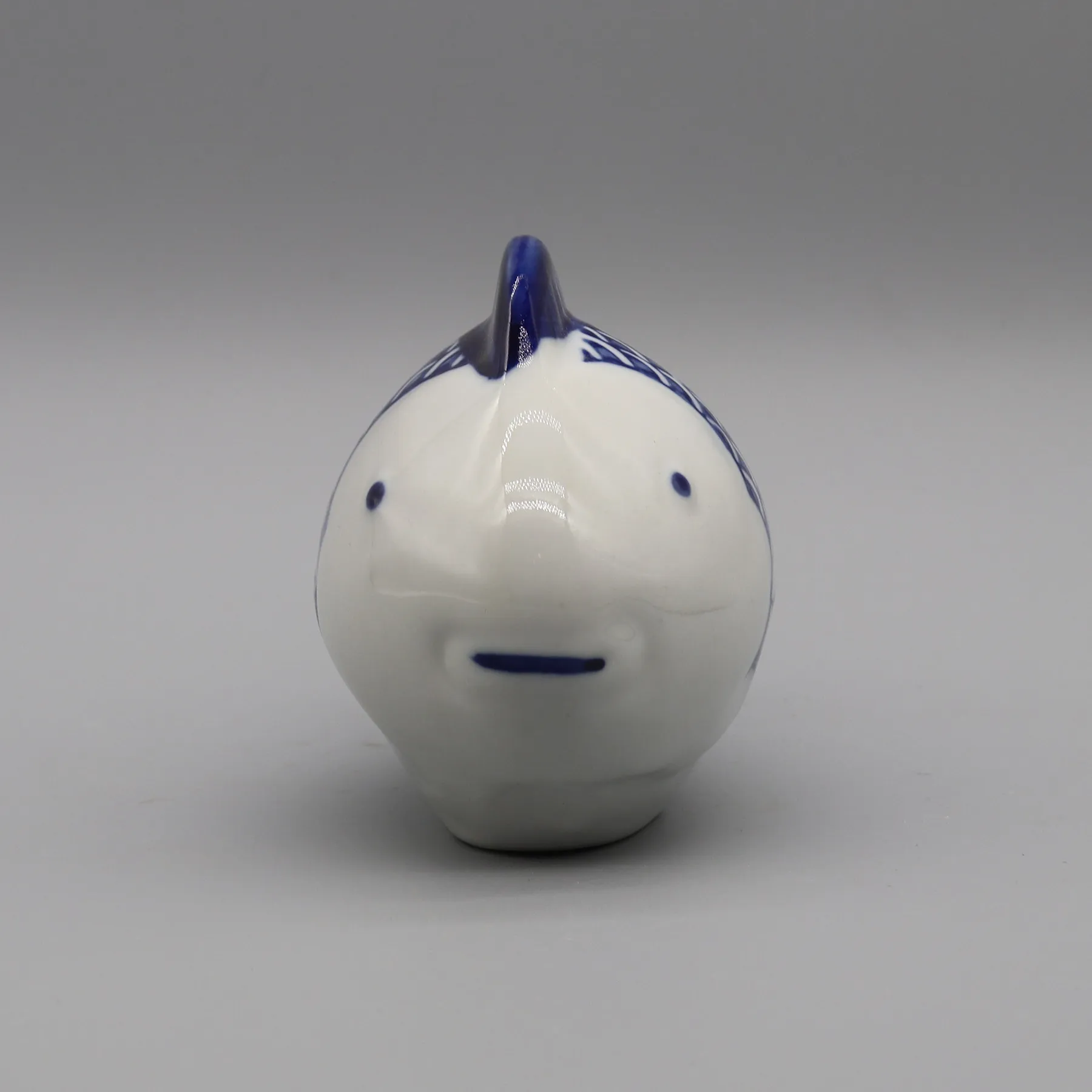 Ceramic Fish, Blue and White Ceramic Figurine, Garden and Home Decoration