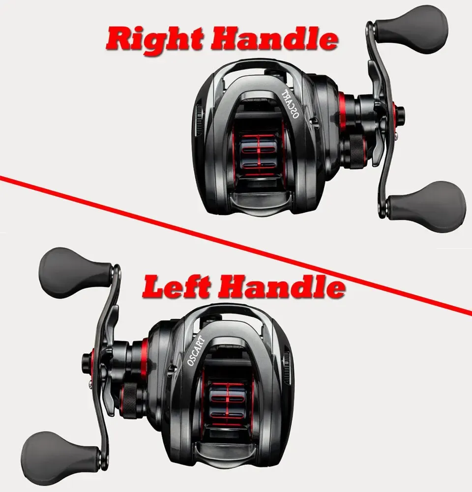 Moulinet Baitcasting Métal - Rapport 7.2:1, Frein 8 Kg, Bobine Longue Portée, Pêche Eau Douce/Salée - 12