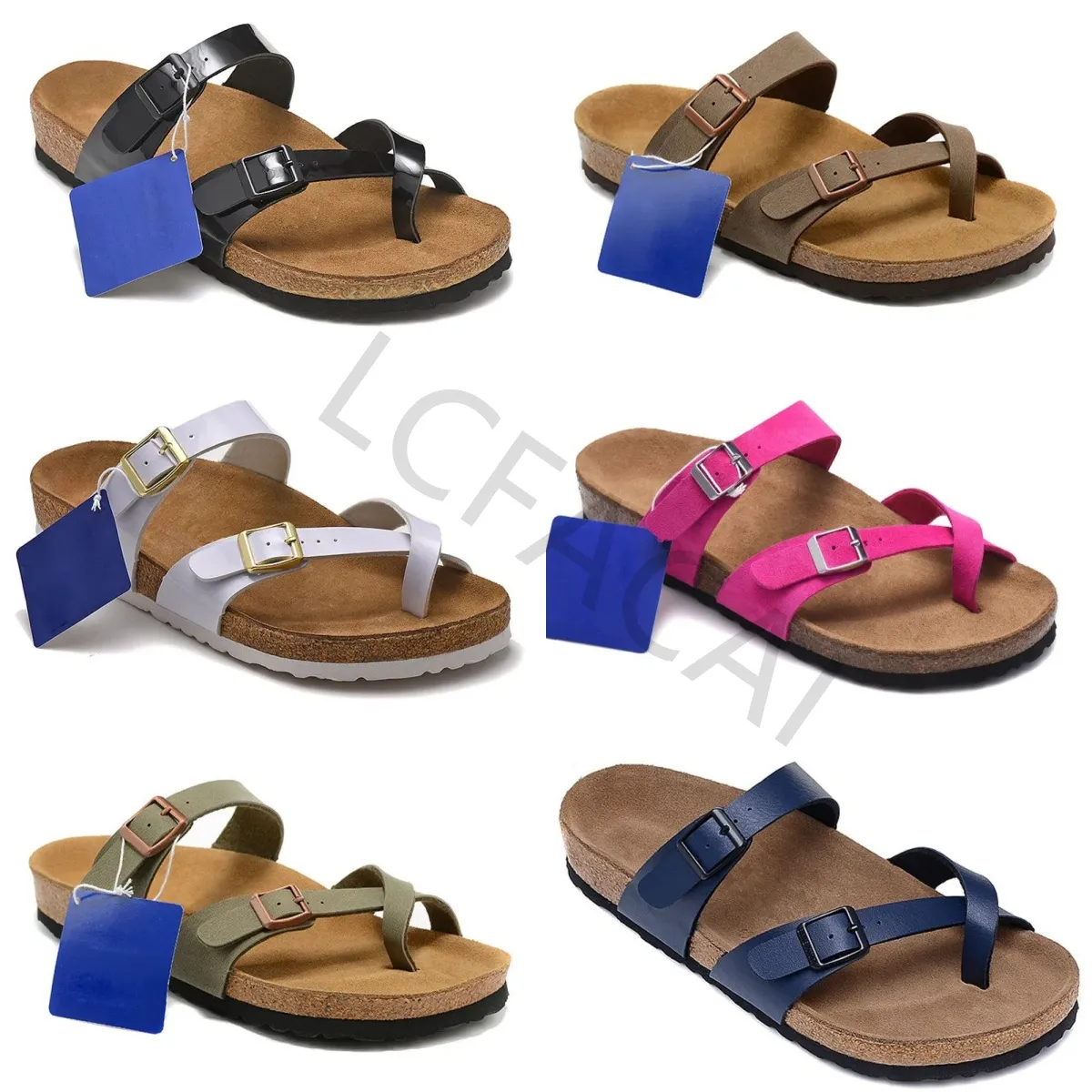 Designer Birkinstock Slifor Outlet OG Nuovo Slipisti in stile Fashion Uomini e donne Indossano sandali in pelle di pelle con sola con sola in estate 2024