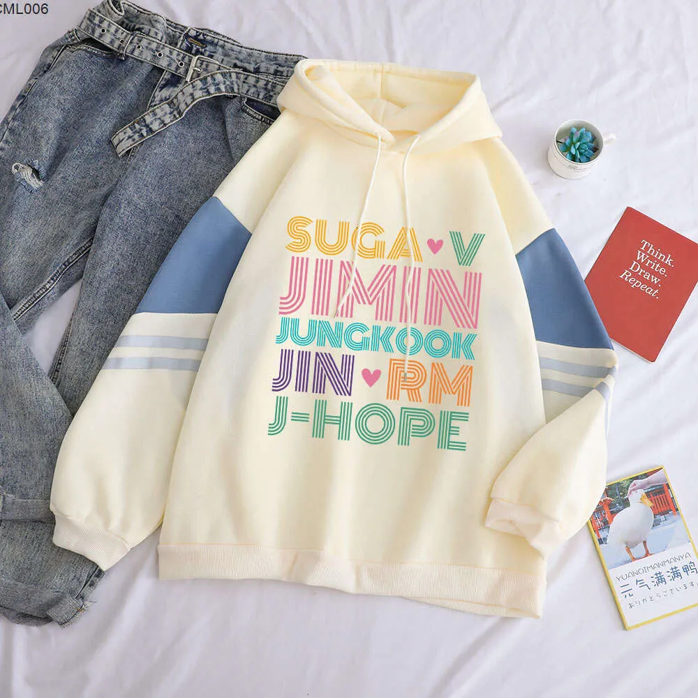 Jimin Suga Jungkook v Jin RM J-Hope Autumn/Winter Hoodie solto uz49