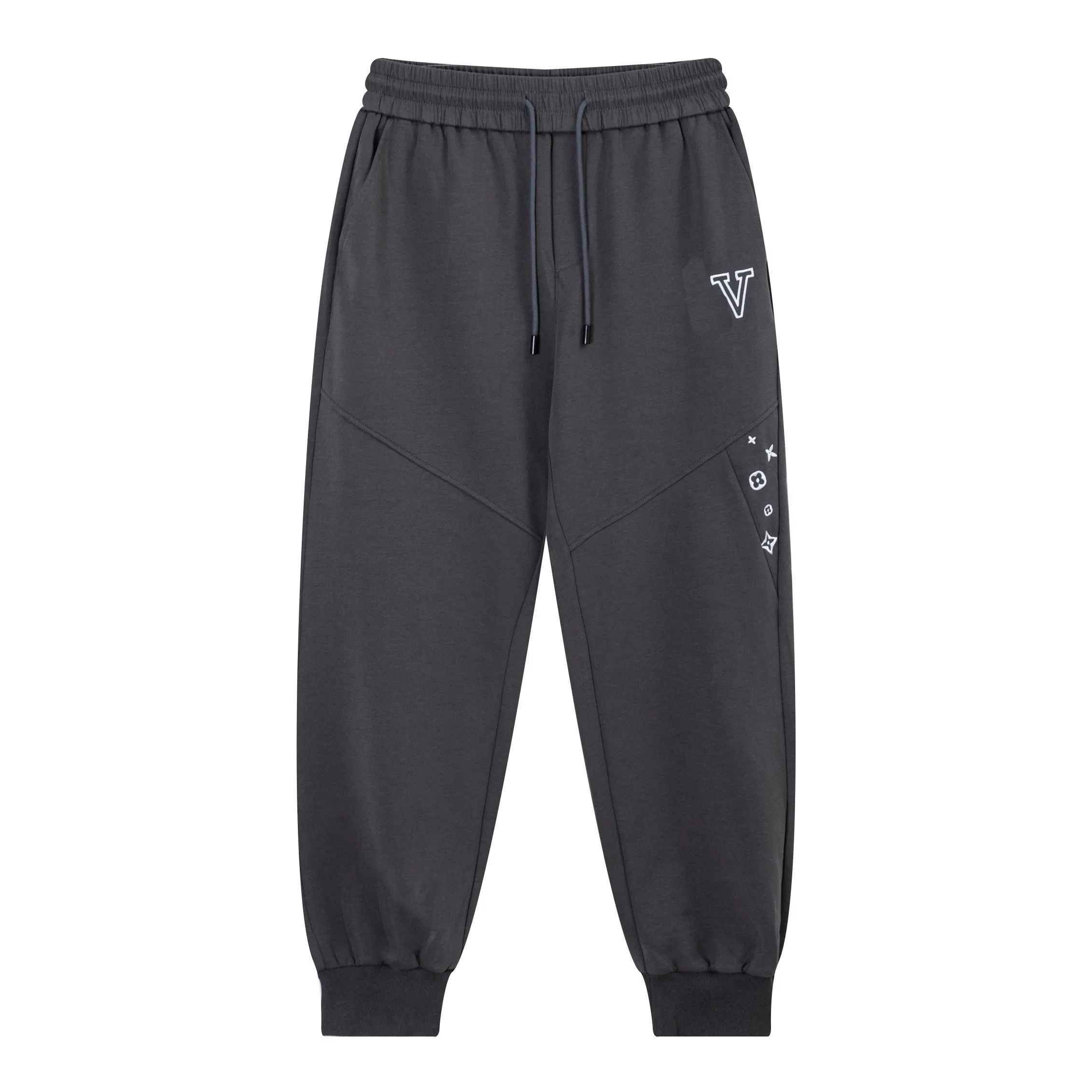 Men's and women's sweatpants overalls sweat Harlan foldable stretch pants jogging elastic pants designer#008