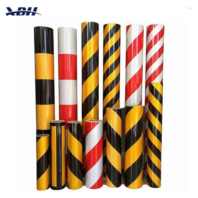 Window Stickers 4 150ft Red White Road Warning Reflective Tape PVC 3100 Film For Safety Sign