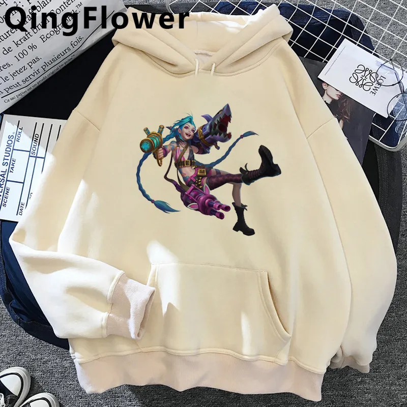 Mens Arcane Jinx Hoodie Oversized Streetwear Halloween Sweatshirt Womens With Anime Harajuku Design From Ddmymaster 22.44 DHgate.Com