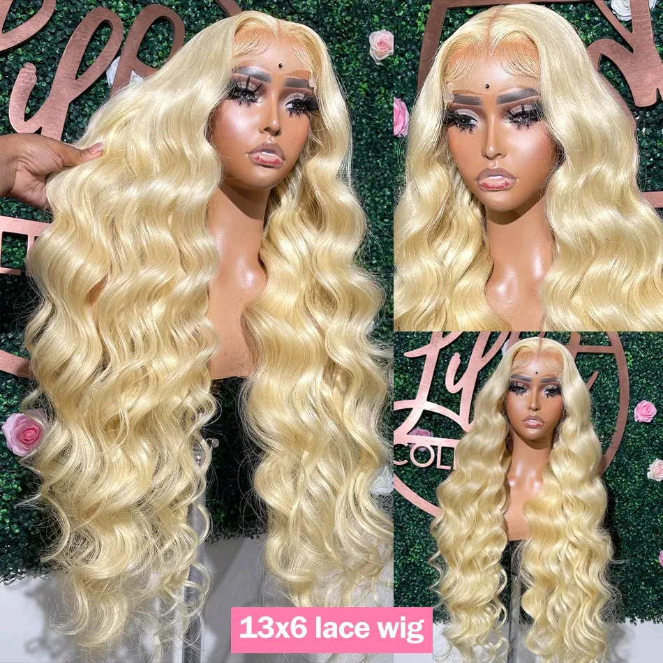 613 Honey Blonde Body Wave Lace Front Human Hair Wigs for Women Colored 613 13x4 13x6 Hd Lace Frontal Loose Deep Wave Wigs