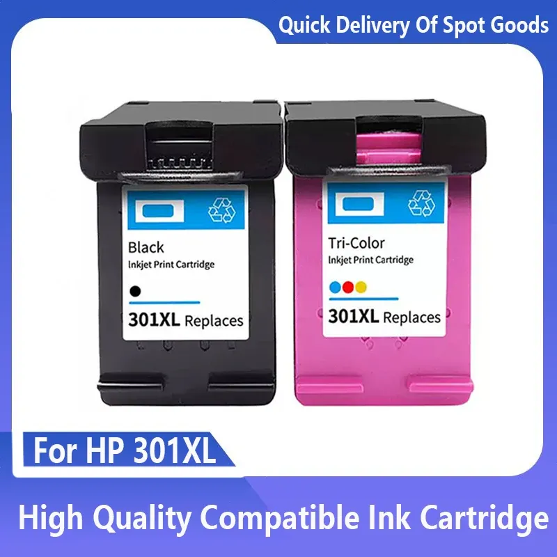 Lot De 2 Cartouches D'encre Noir 301XL Compatibles HP - Pour Deskjet 1010 Et Autres - Non OEM