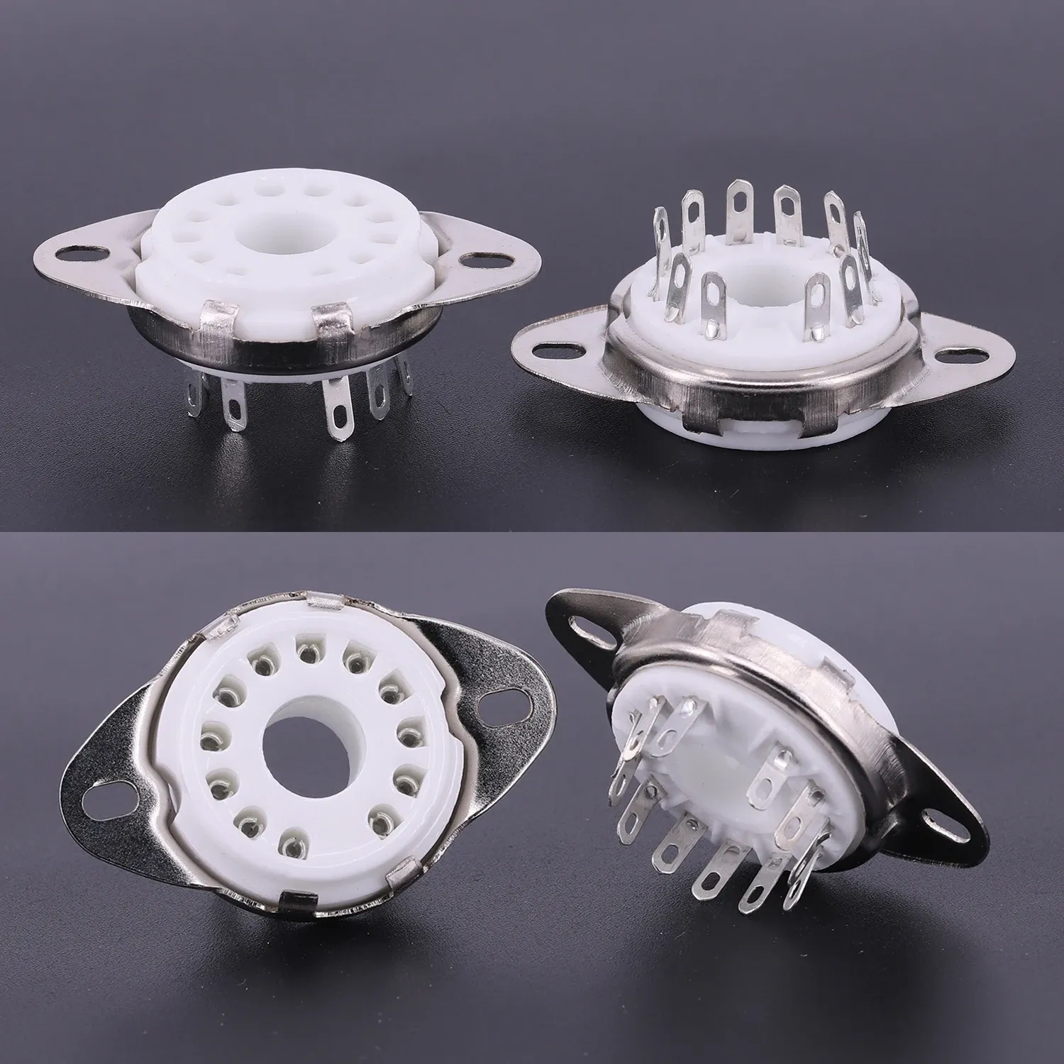 DHgate.com:GZC12-1-F Ceramic Tube Socket, Pack of 100, White DHgate.com:GZC12-1-F Ceramic Tube Socket, Pack of 100, White