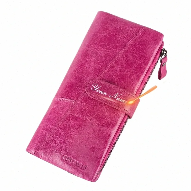 Ctact'ın adı Engrave fi lg çanta orijinal deri cüzdan kadın lüks marka kartı tutucu portföy mey çanta carteiras n1tg#