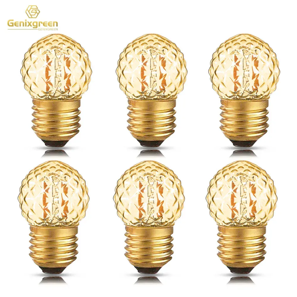 10 Stuks Gekleurde Ledlampen E27 1W, Vervanging voor Gloeilampen van 10W, G45 Kleurrijke Lampen, AC 220V-240V, Rood, Groen, Blauw, Oranje, geel, voor Party, Bruiloften, Halloween, Kerstmis