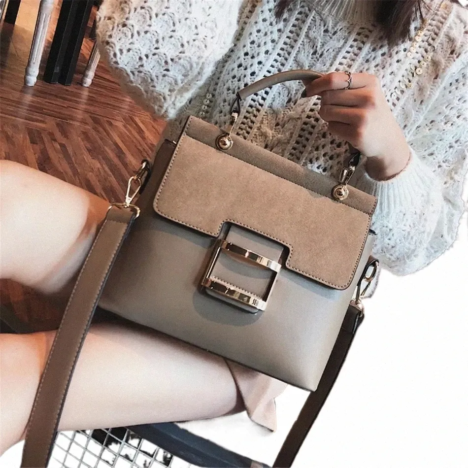 women Bag Vintage Shoulder Bags 2023 New Buckle Matte Leather Handbags Crossbody Bags for Women Famous Brand Summer Style Sac x11i#