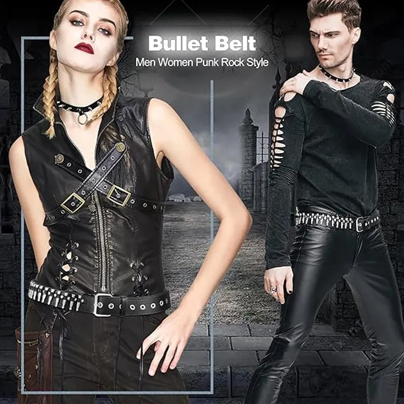 Y2K Punk Style PU Leather Adjustable Body Decorative Belt