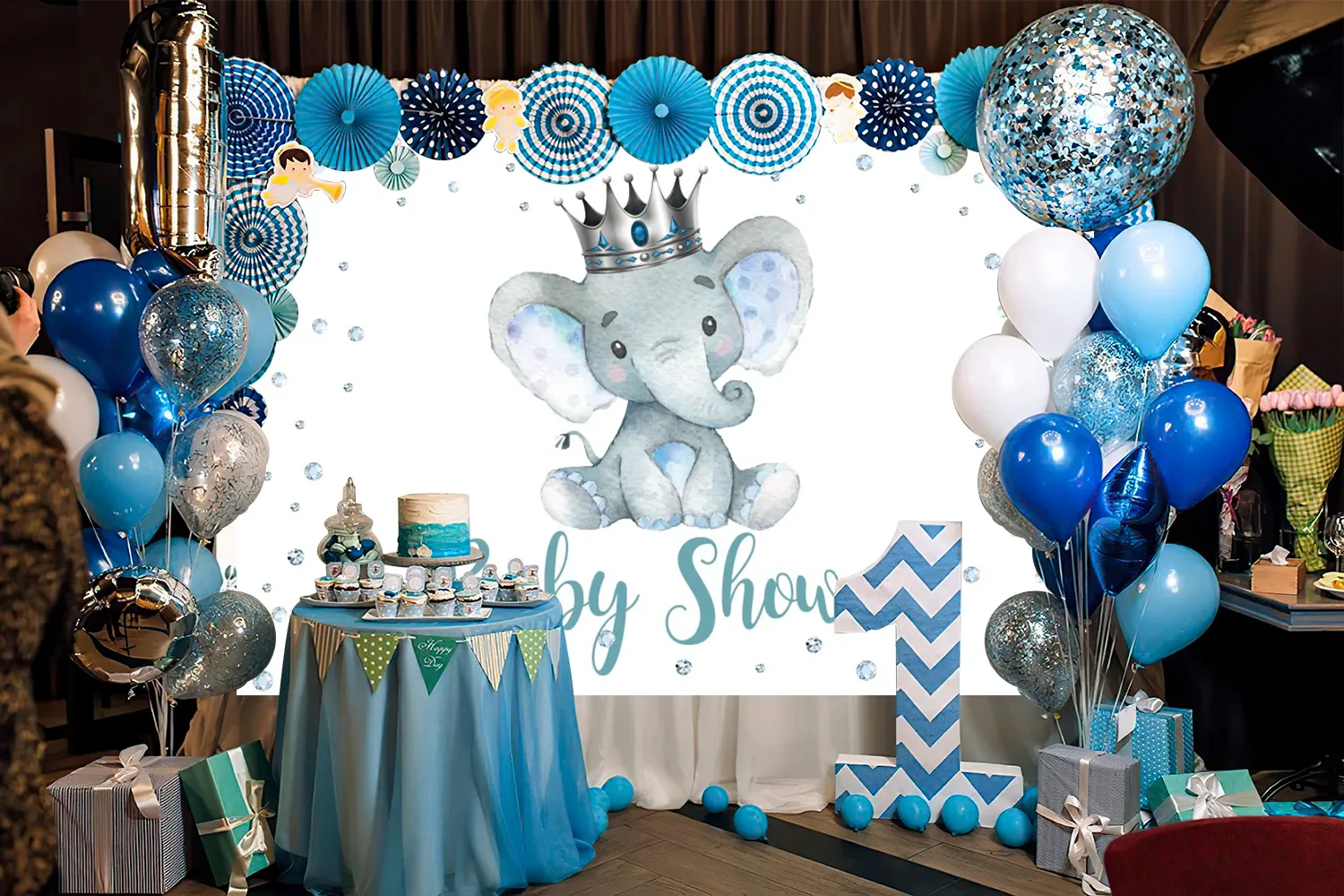 Baby Shower Elephant Photography Backdrop 5x7 ft Safari Flower Newborn  Birthday Party from Dhgate Other Camera Accessories - price 68.33, image size:1500x1000