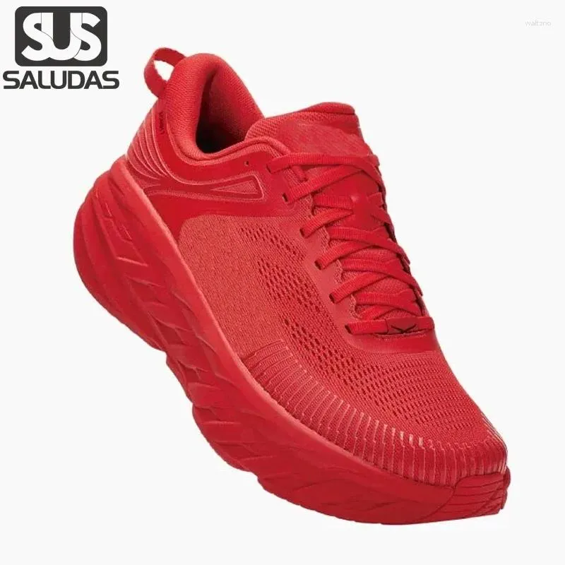 Sıradan Ayakkabı Saludas Bondi 7 Koşan Erkek ve Kadın Fitness Sport Tenis Yastık Elastikiyeti Atletizm Seyahat Yürüyüş Ayakkabı