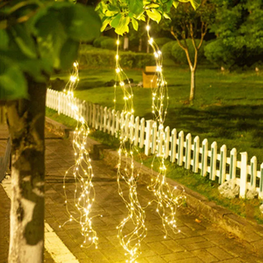 Solar Powered LED Rope Fairy String Lights | 23-105FT | Waterproof Outdoor Garden Decor