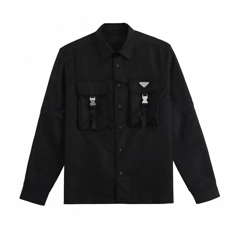 メンズジャケットフード付き格子縞の黒いデザイナーコート膨らみパフジャケットパーカー