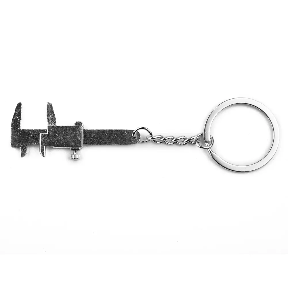 Mini Vernier Caliper Keychain Movable Pocket Vernier Caliper Keyring