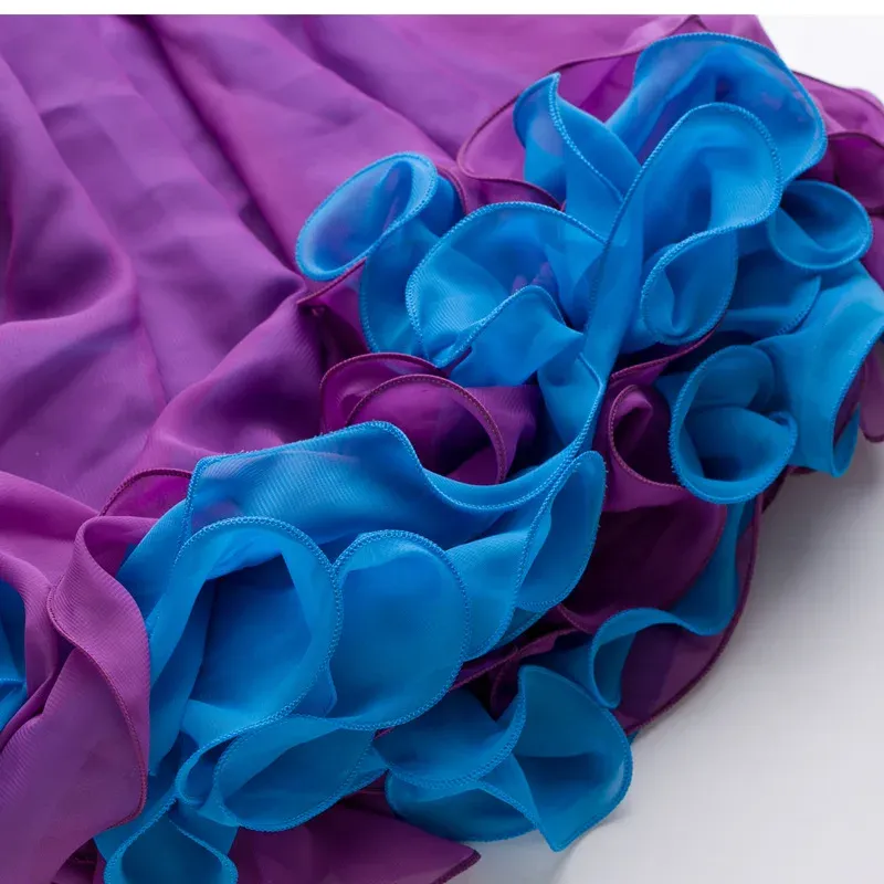 Costumi Danza Del Ventre Gonna Raso Laterale Divisa Gonna - Foto 11