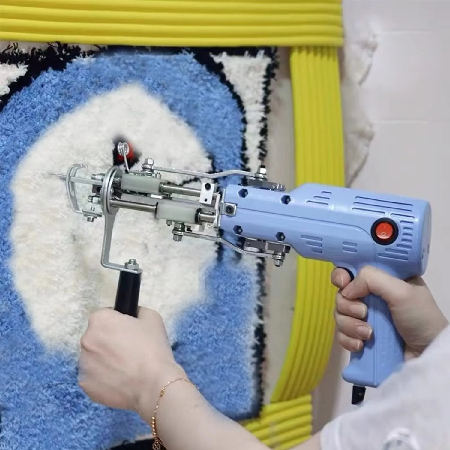 2-in-1 Electric Tufting Gun: Cut & Loop Pile, Adjustable Speed - DIY ...