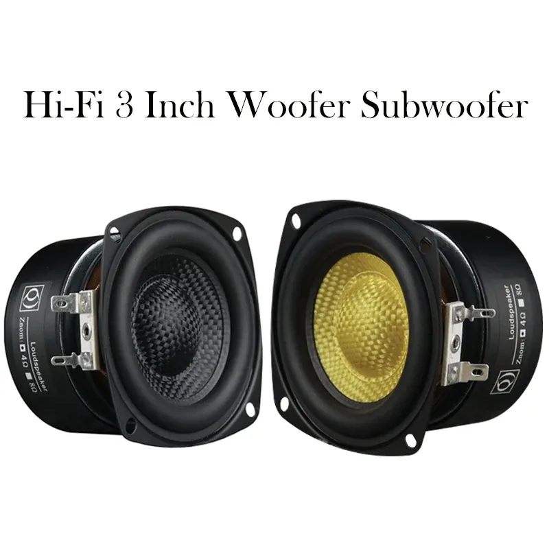 Save Big on Bulk Sound Woofer Speaker Inch Subwoofer Speaker Unit 4/8 Ohm  50W HiFi Bass Loudspeaker, Fiberglass High Stroke Design For Home Theater 